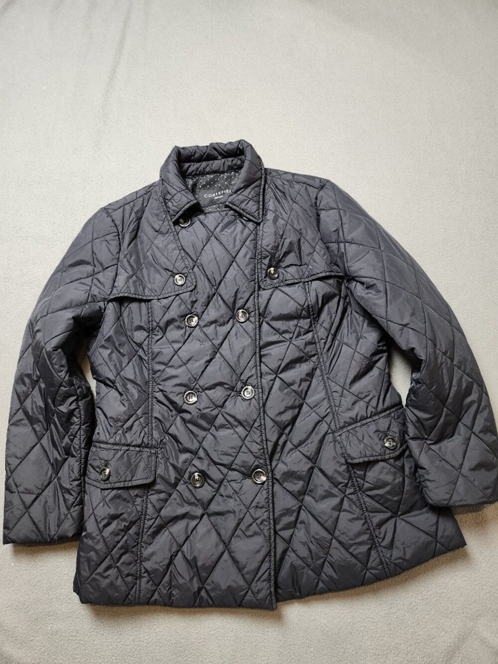 Cortefiel Woman Quilted Double-Breasted Jacket Women's L